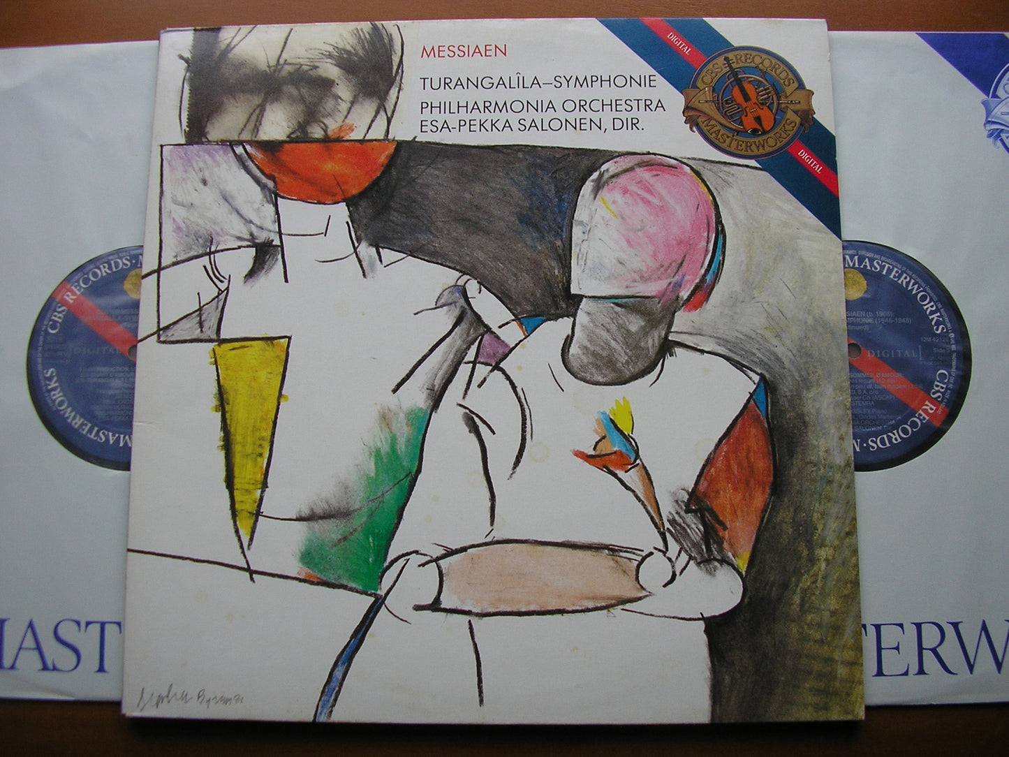 MESSIAEN: TURANGALILA SYMPHONIE CROSSLEY / MURAIL / PHILHARMONIA / ESA-PEKKA SALONEN 2LP I2M 42126