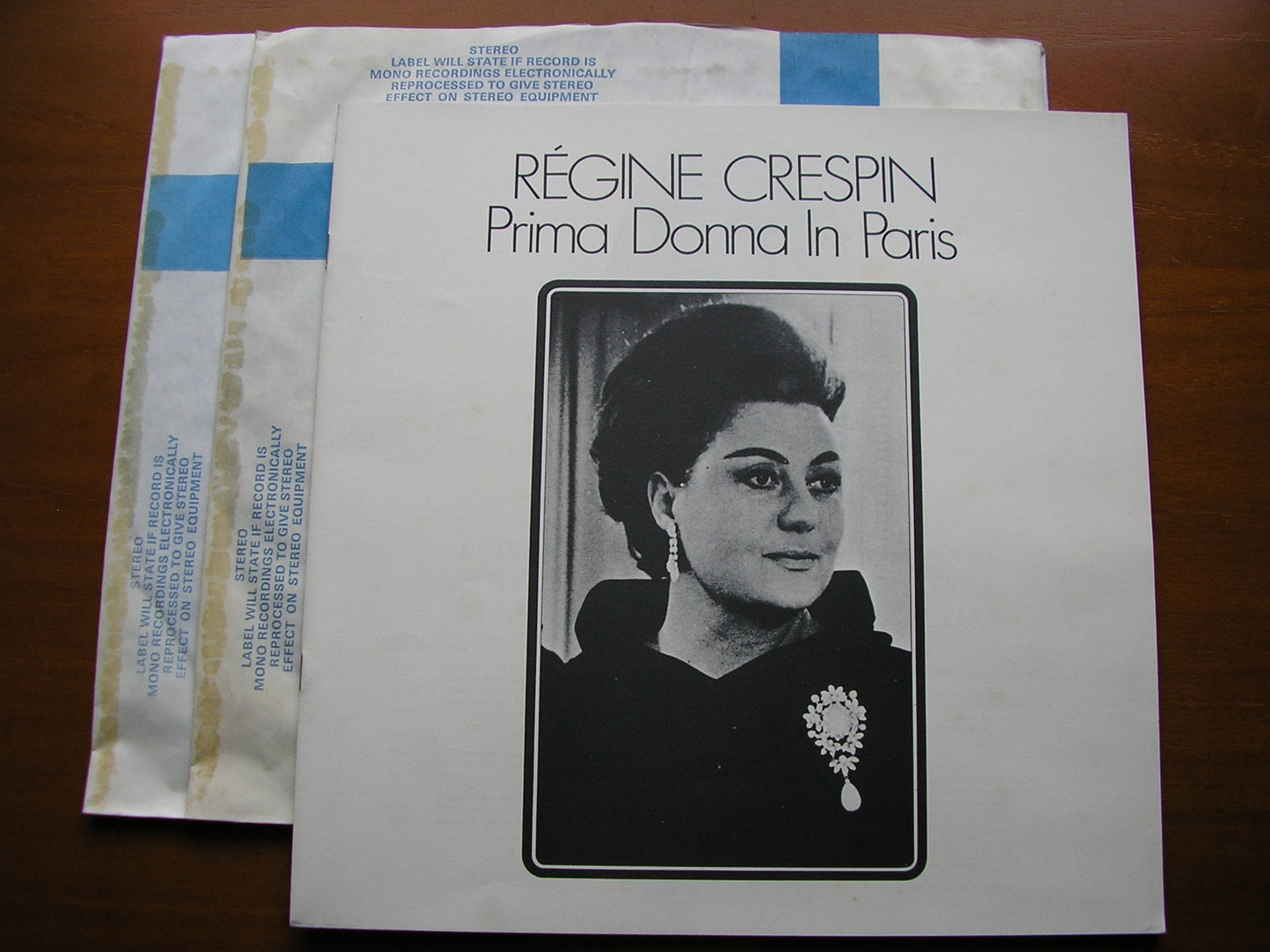 PRIMA DONNA IN PARIS: OPERA & OPERETTA ARIAS REGINE CRESPIN / SRO / LOMBARD / VVO / SEBASTIAN 2LP SET 520-1