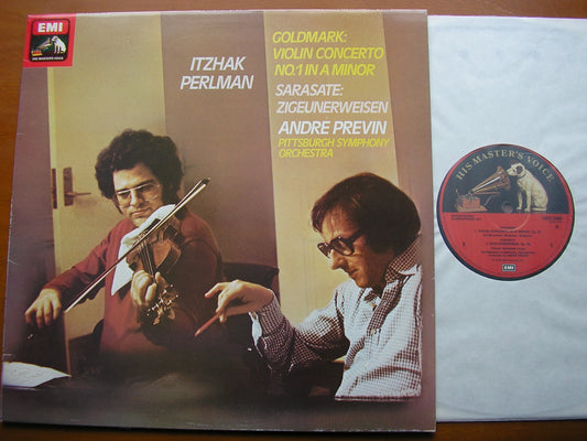 GOLDMARK: VIOLIN CONCERTO / SARASATE: ZIGEUNERWEISEN     PERLMAN / PITTSBURGH SYMPHONY / PREVIN     ASD 3408