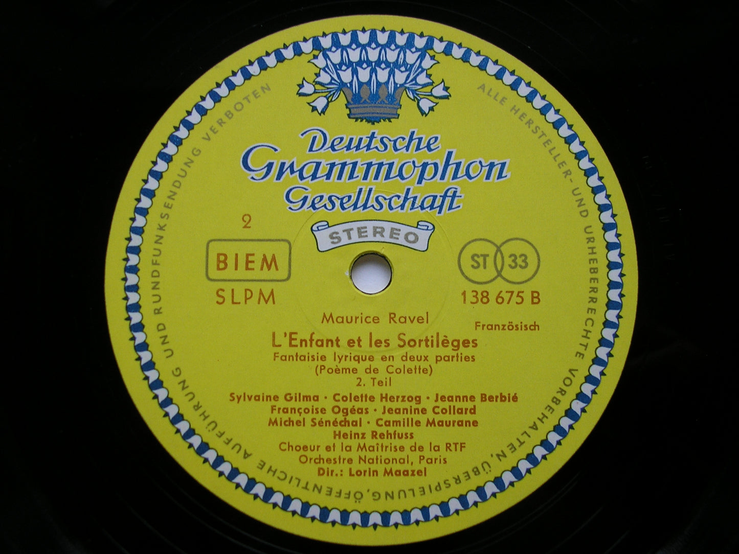 RAVEL: L'ENFANT ET LES SORTILEGES SOLOISTS / FRENCH NATIONAL ORCHESTRA / MAAZEL 138 675