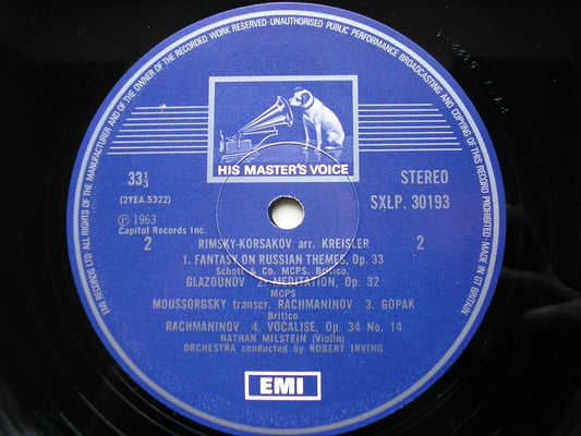 GOLDMARK: VIOLIN CONCERTO / RUSSIAN PIECES FOR VIOLIN     MILSTEIN / PHILHARMONIA / BLECH / IRVING     SXLP 30193