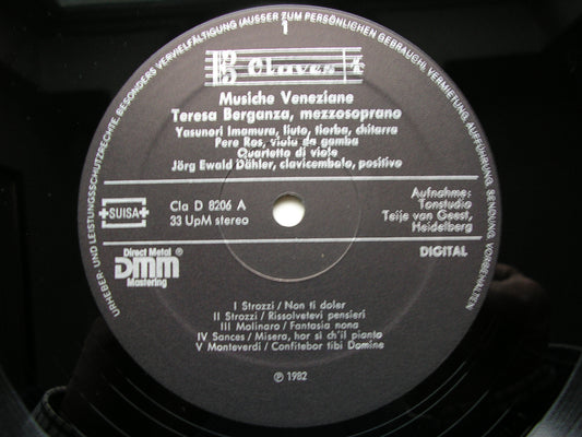 VENETIAN SONGS OF THE 16th & 17th CENTURIES TERESA BERGANZA / INSTRUMENTALISTS / DAHLER D 8206