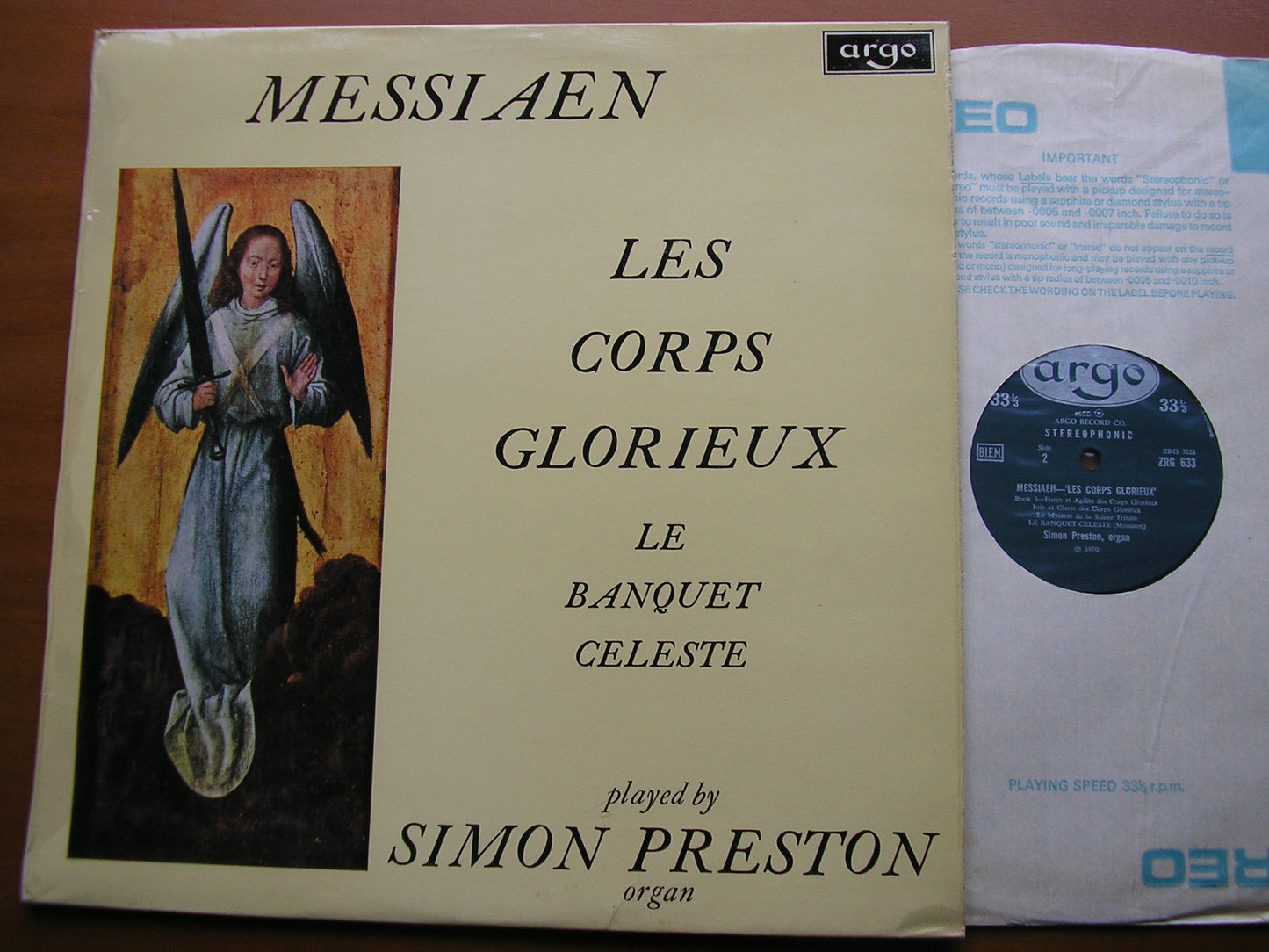MESSIAEN: LES CORPS GLORIEUX / LE BANQUET CELESTE SIMON PRESTON ZRG 633