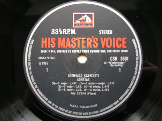 SCARLATTI: TWELVE KEYBOARD SONATAS FOU TS'ONG CSD 3501