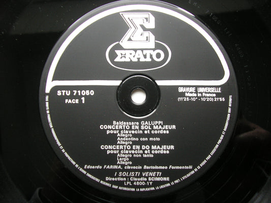GALUPPI: FOUR HARPSICHORD CONCERTOS FARINA / I SOLOISTI VENETI / SCIMONE STU 71050