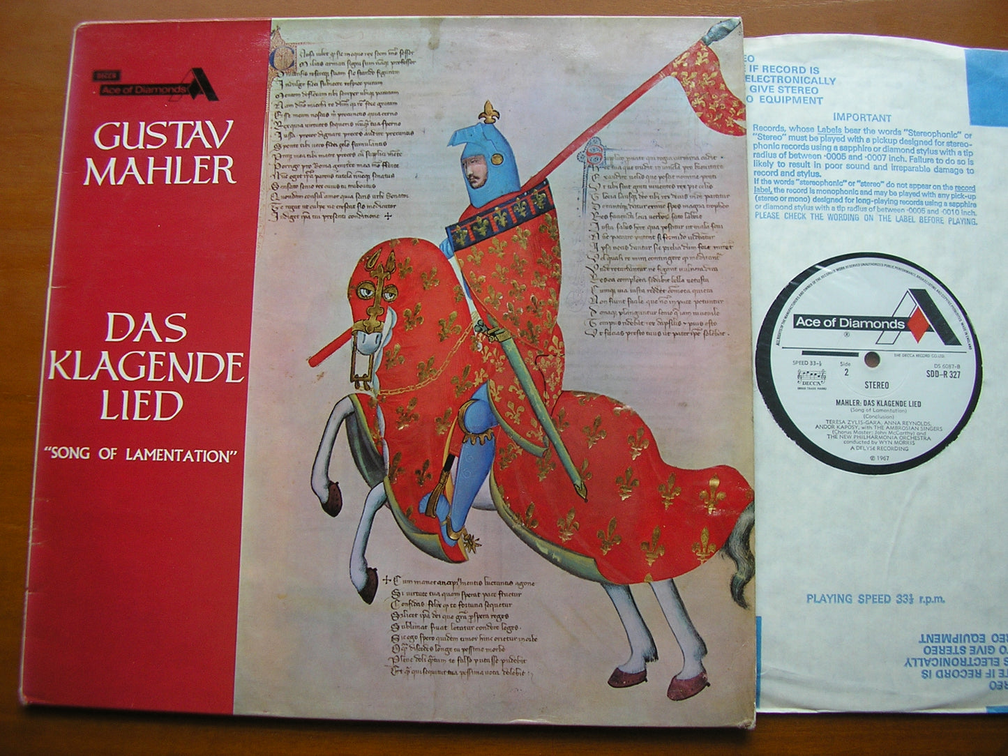 MAHLER: DAS KLAGENDE LIED     SOLOISTS / NEW PHILHARMONIA / MORRIS     SDD-R 327