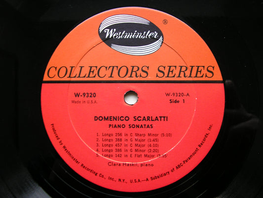 SCARLATTI: ELEVEN KEYBOARD SONATAS CLARA HASKIL W-9320