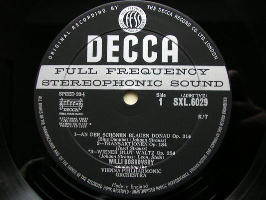 SXL 6029 GREAT STRAUSS WALTZES BOSKOVSKY / VIENNA PHILHARMONIC ED1