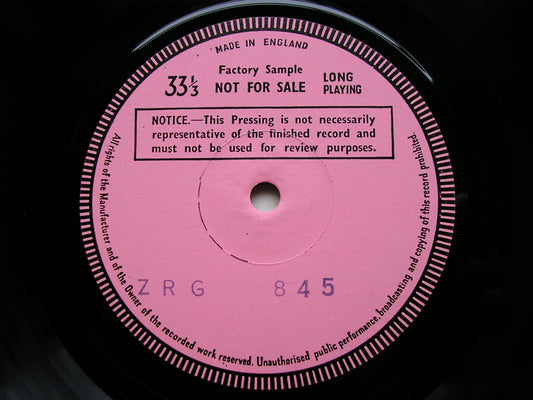 BARBER / IVES / COPLAND / COWELL / CRESTON: ORCHESTRAL MUSIC MARRINER / ASMIF test pressing ZRG 845