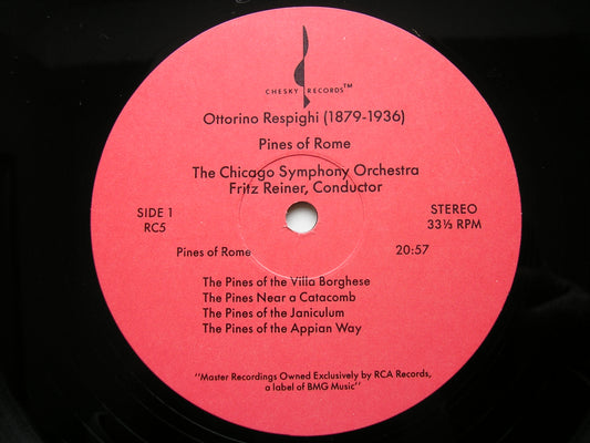 RESPIGHI: PINES OF ROME / FOUNTAINS OF ROME REINER / CHICAGO SYMPHONY RC 5