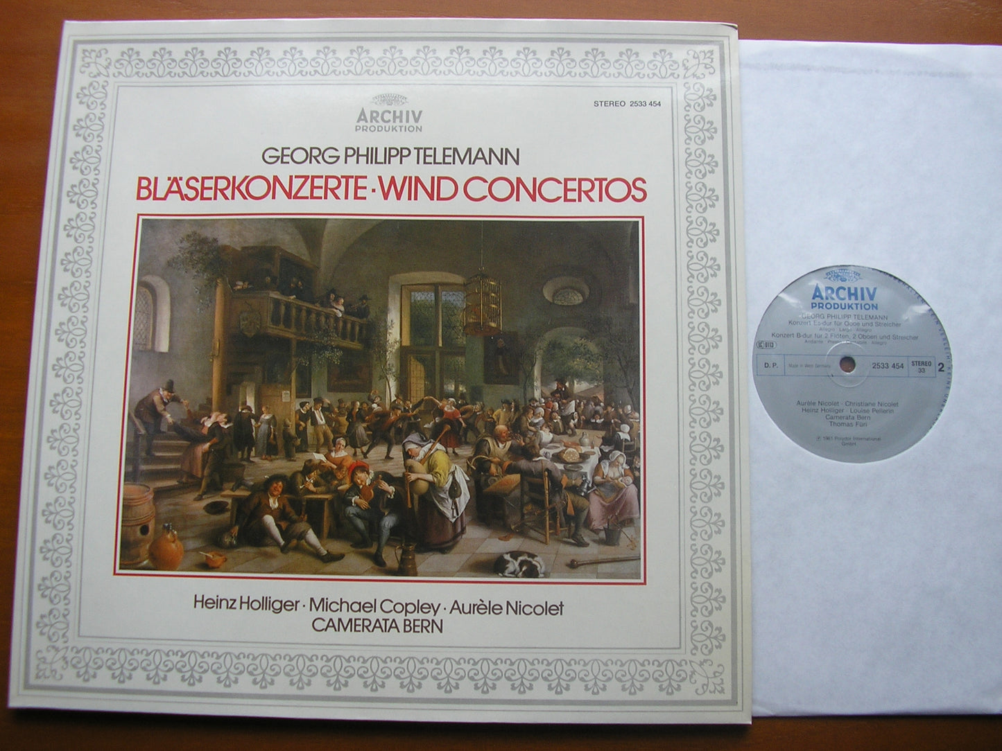 TELEMANN: WIND CONCERTOS HOLLIGER / NICOLET / COPLEY / CAMERATA BERN / FURI 2533 454