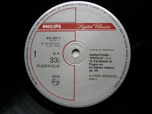 BEETHOVEN: EROICA VARIATIONS / POUR ELISE / SIX BAGATELLES ALFRED BRENDEL 412 227
