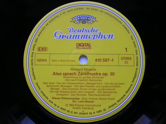 STRAUSS: ALSO SPRACH ZARATHUSTRA / MACBETH     MAAZEL / VIENNA PHILHARMONIC    410 597