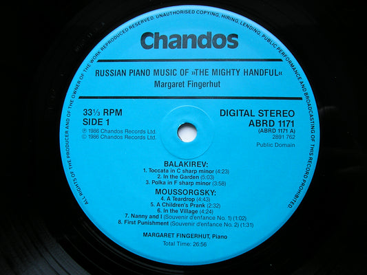 BALAKIREV / BORODIN / CUI / MOUSSORGSKY / RIMSKY-KORSAKOV: PIANO MUSIC MARGARET FINGERHUT ABRD 1171