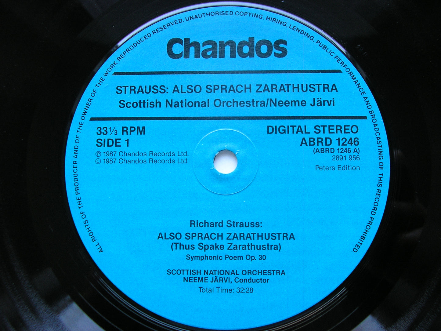 STRAUSS: ALSO SPRACH ZARATHUSTRA / DON JUAN / TWO SONGS LOTT / SCOTTISH NATIONAL ORCHESTRA / JARVI ABRD 1246