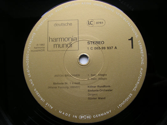 BRUCKNER: SYMPHONY No. 1       WAND / COLOGNE RADIO SYMPHONY     065 99937