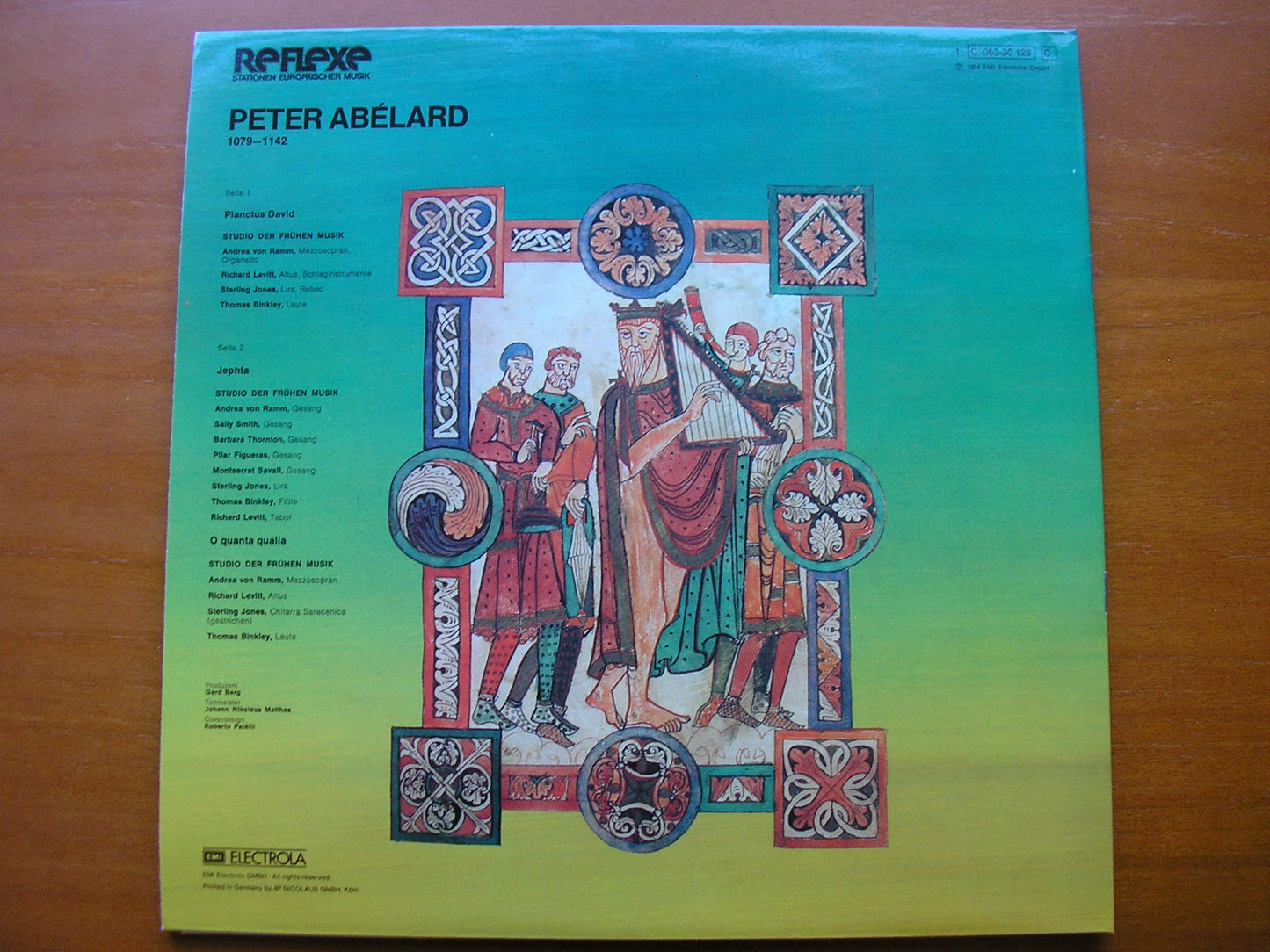 ABELARD: PLANCTUS JEPTHA / PLANCTUS DAVID     THE STUDIO OF EARLY MUSIC / BINKLEY    063-30 123