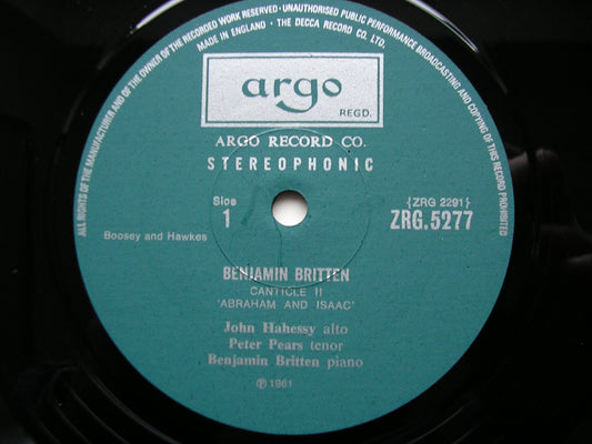 BRITTEN: THREE CANTICLES PEARS / HAHESSEY / TUCKWELL / BRITTEN ZRG 5277