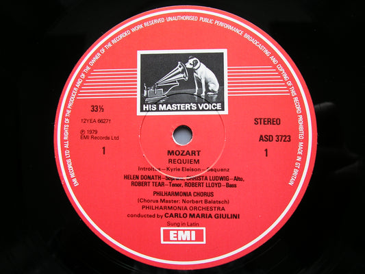 MOZART: REQUIEM SOLOISTS / PHILHARMONIA / GIULINI ASD 3723