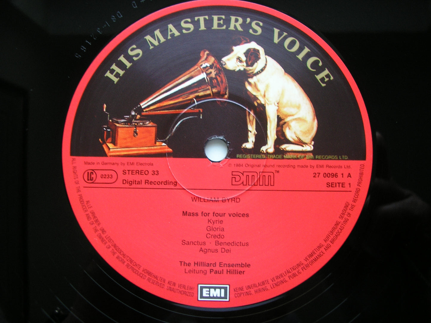BYRD: MASSES / LAMENTATIONS / MOTETS THE HILLIARD ENSEMBLE 2 LP 270096