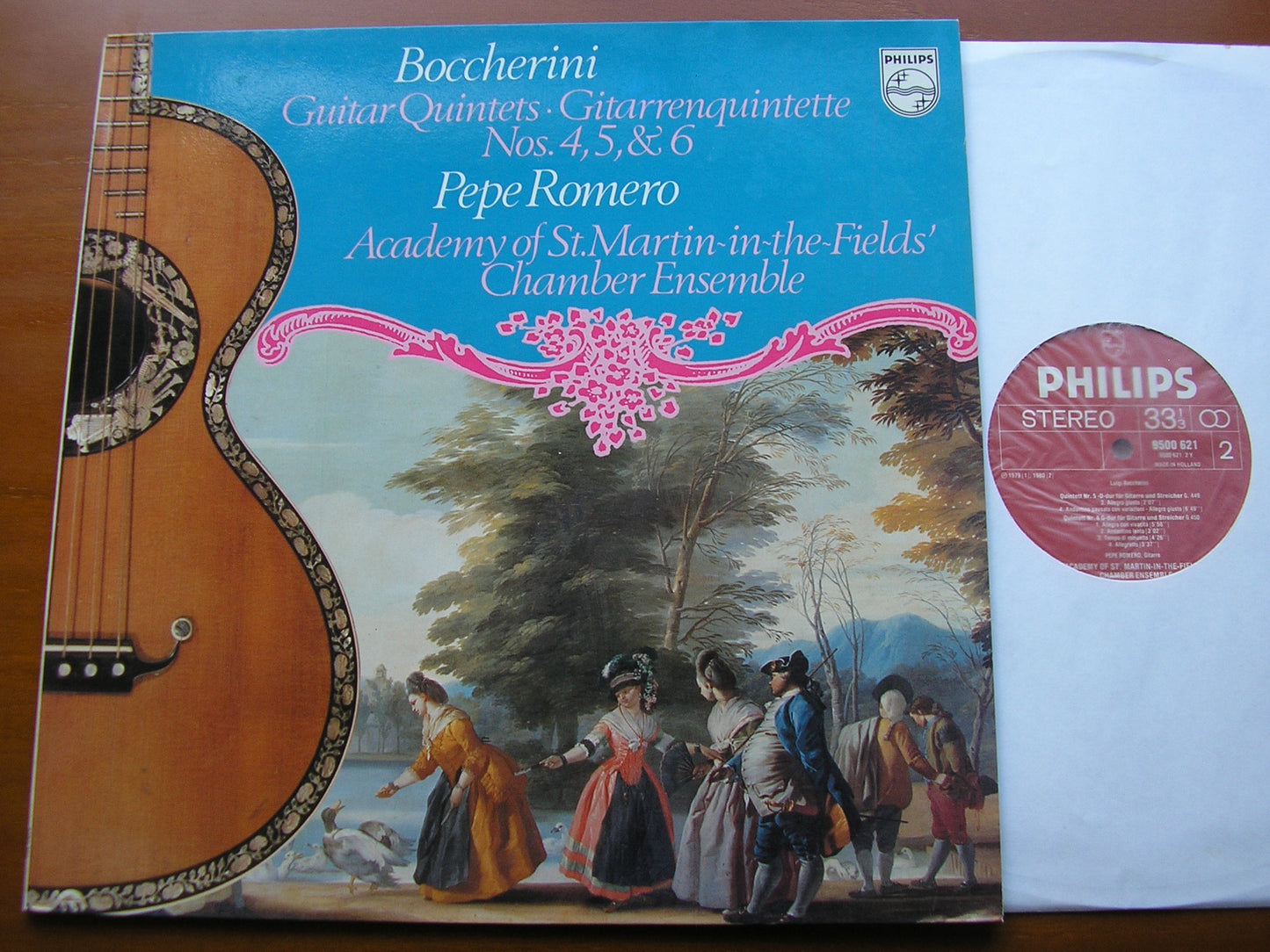 BOCCHERINI:  GUITAR QUINTETS Nos. 4 / 5 / 6        ROMERO / ACADEMY OF St MARTIN IN THE FIELDS      9500 621