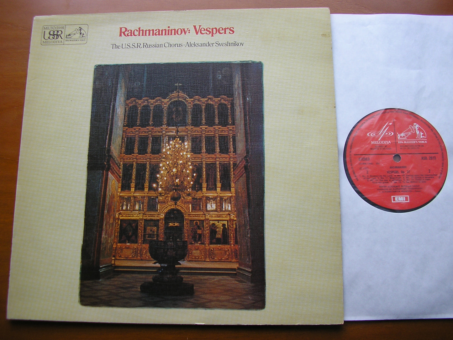 RACHMANINOV: VESPERS Op.37 KORKAN / OGNEVOI / USSR RUSSIAN CHORUS / SVESHNIKOV ASD 2973