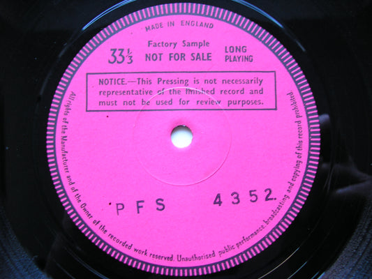 TCHAIKOVSKY: NUTCRACKER SUITE / GRIEG: PEER GYNT SUITE FIEDLER / BOSTON POPS test pressing PFS 4352