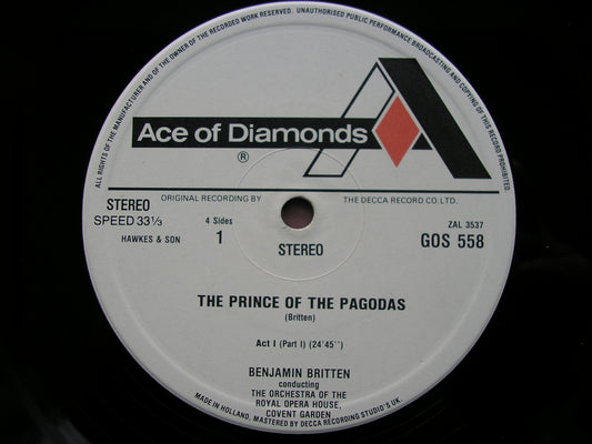 BRITTEN: THE PRINCE OF THE PAGODAS BRITTEN / ORCHESTRA OF THE ROYAL OPERA HOUSE COVENT GARDEN 2LP GOS 558-9