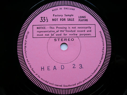 NORDHEIM: ORCHESTRAL MUSIC PEARS / ROYAL PHILHARMONIC / DREIER test pressing HEAD 23