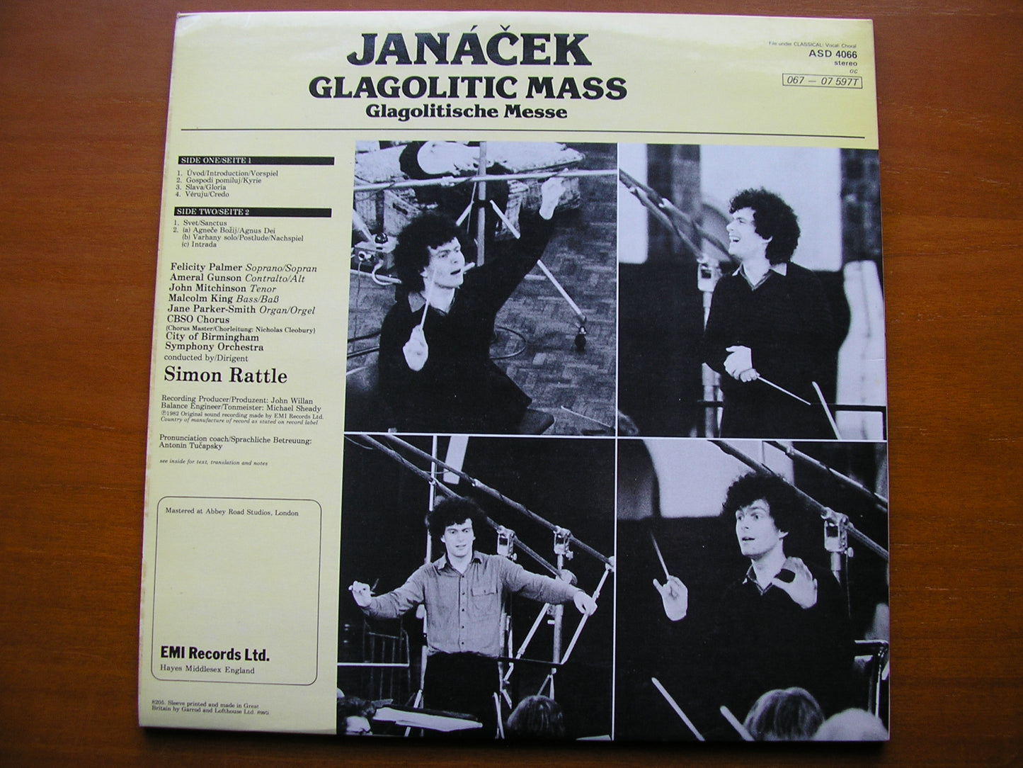 JANACEK: GLAGOLITIC MASS SOLOISTS / CITY OF BIRMINGHAM SYMPHONY / RATTLE ASD 4068
