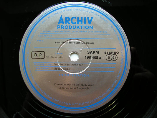 FESTIVE BAROQUE MUSIC FOR WINDS MUSICA ANTIQUA / CLEMENCIC 198 405