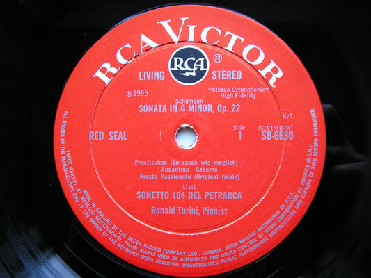 RONALD TURINI PLAYS LISZT / SCHUMANN / HINDEMITH / SCRIABIN TURINI SB 66630