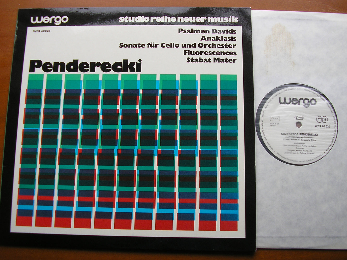 PENDERECKI: PSALMEN DAVIDS / ANAKLASIS / SONATA FOR CELLO & ORCHESTRA / FLUORESCENCES     PALM / WARSAW PHILHARMONIC / MARKOWSKI