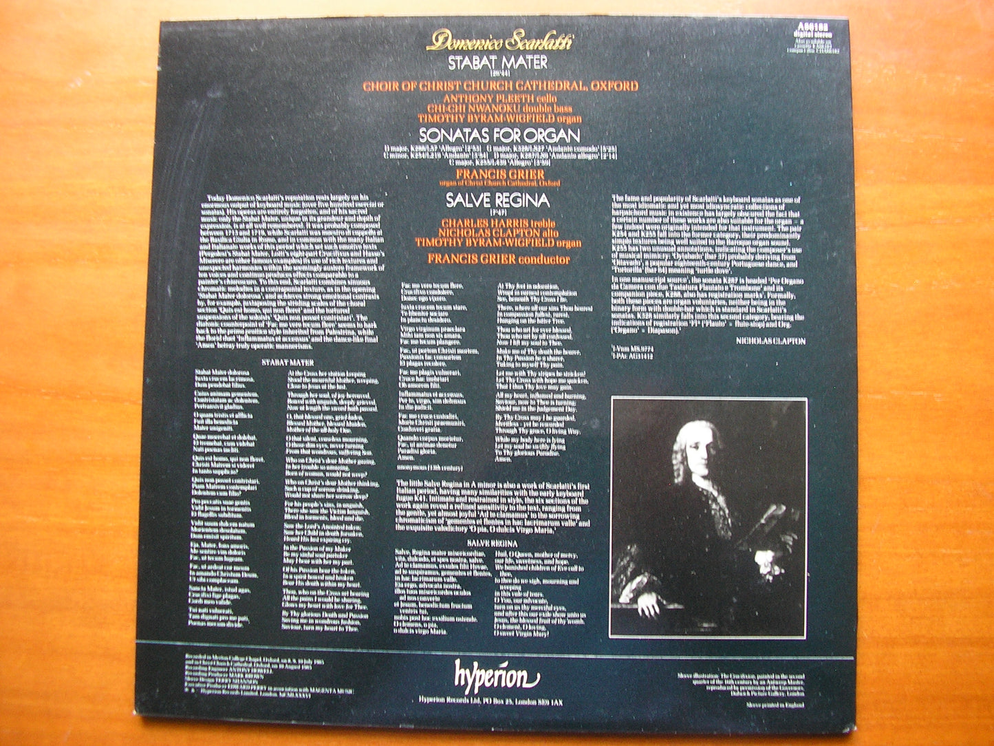 DOMENICO SCARLATTI: STABAT MATER / SALVE REGINA CHRIST CHURCH OXFORD / GRIER A66182