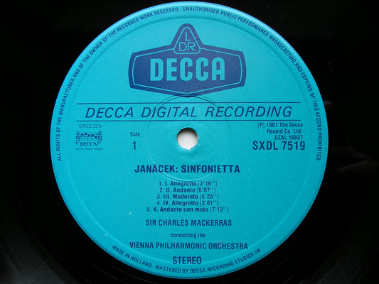 JANACEK: SINFONIETTA / TARAS BULBA MACKERRAS / VIENNA PHILHARMONIC SXDL 7519