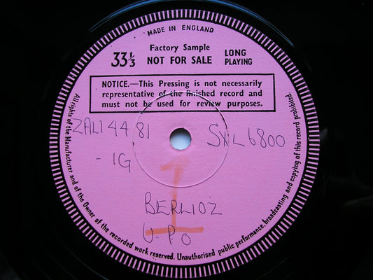 BERLIOZ: ROMEO & JULIETTE excerpts MAAZEL / VIENNA PHILHARMONIC test pressing SXL 6800