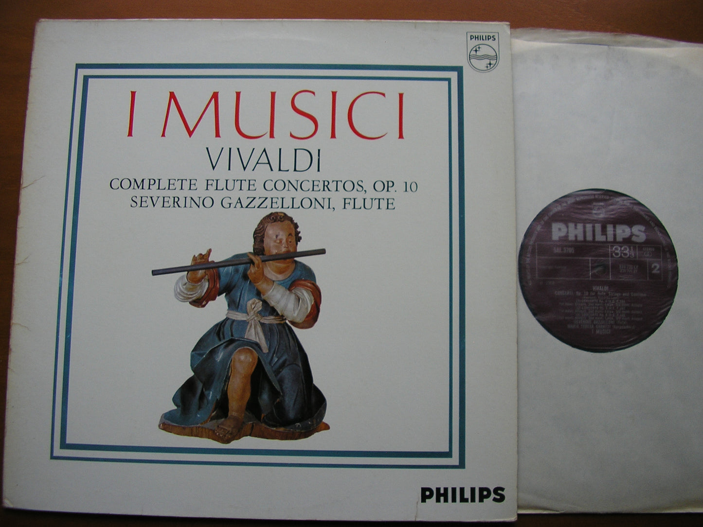 VIVALDI: FLUTE CONCERTOS Op. 10 SEVERINO GAZZELLONI / I MUSICI SAL 3705