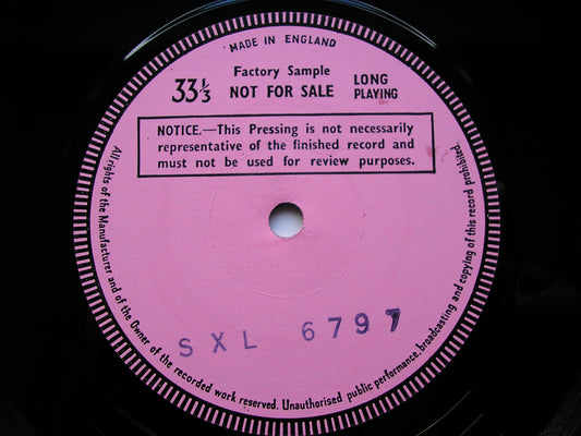 BRAHMS: PIANO CONCERTO No. 1 RUBINSTEIN / ISRAEL PHILHARMONIC / MEHTA test pressing SXL 6797