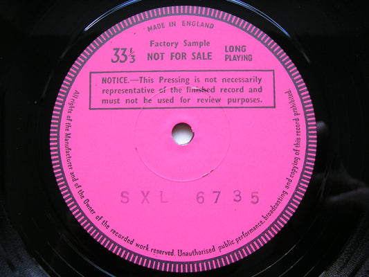 STRAVINSKY: THE RITE OF SPRING MAAZEL / VIENNA PHILHARMONIC test pressing SXL 6735