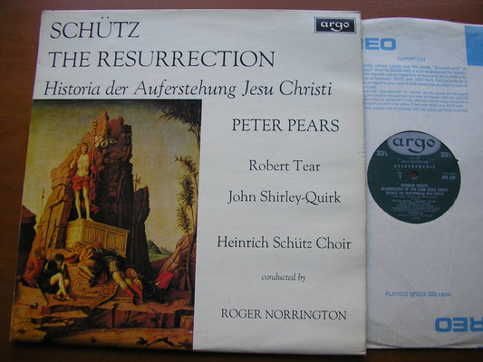 SCHUTZ: THE RESURRECTION      SOLOISTS /HEINRICH SCHUTZ CHOIR / NORRINGTON      ZRG 639