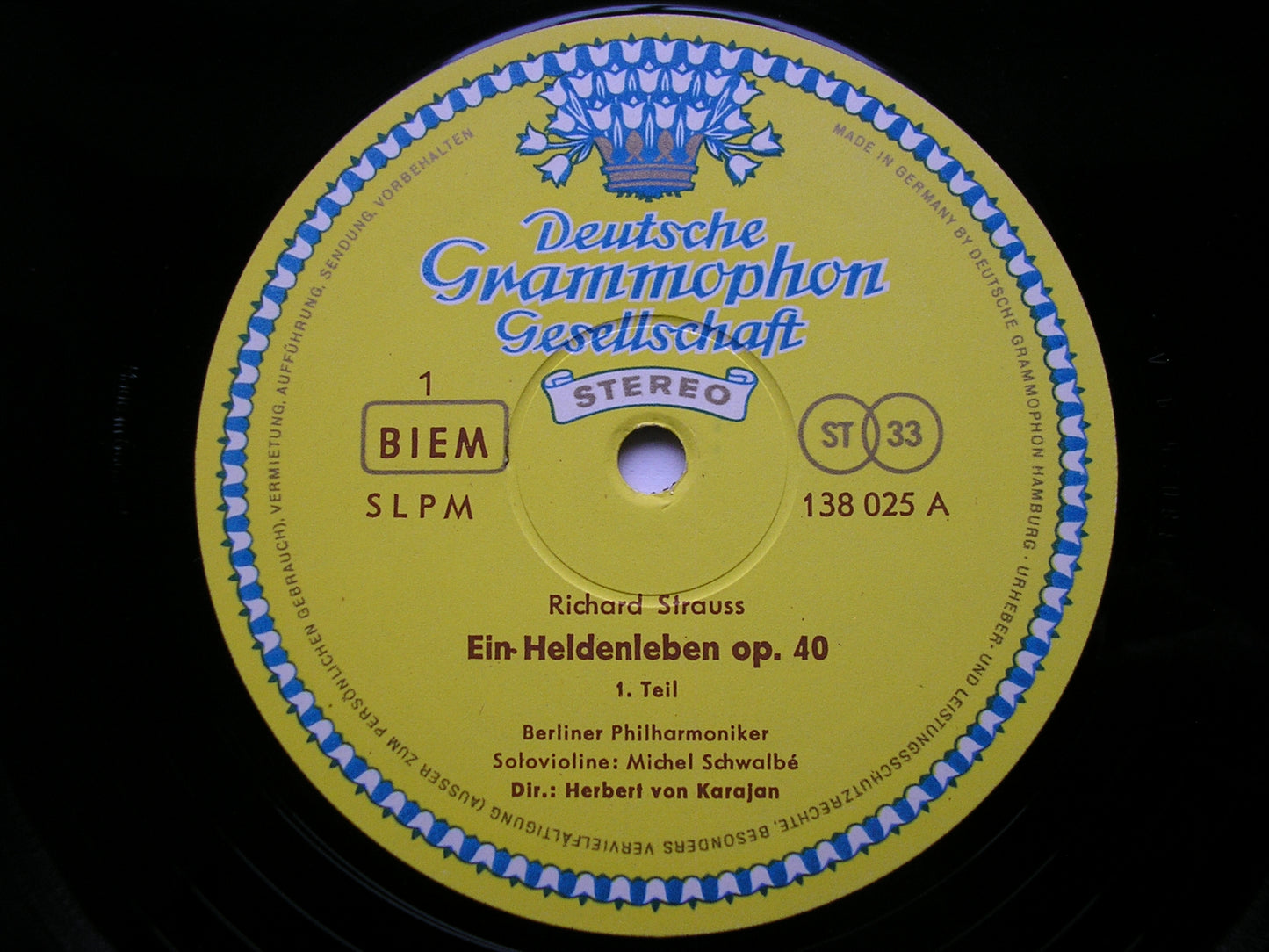 STRAUSS: EIN HELDENLEBEN KARAJAN / BERLIN PHILHARMONIC 138 025