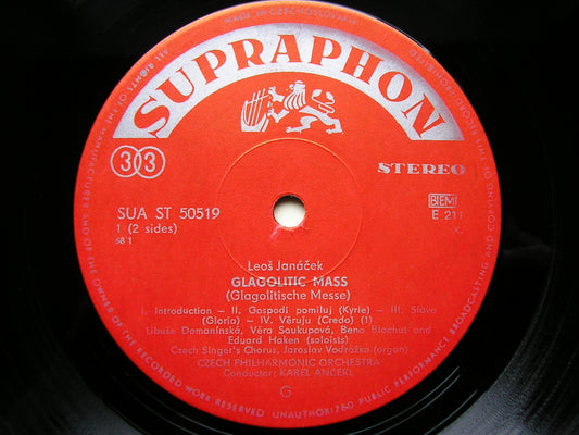 JANACEK: GLAGOLITIC MASS SOLOISTS / CZECH PHILHARMONIC / ANCERL SUA ST 50519