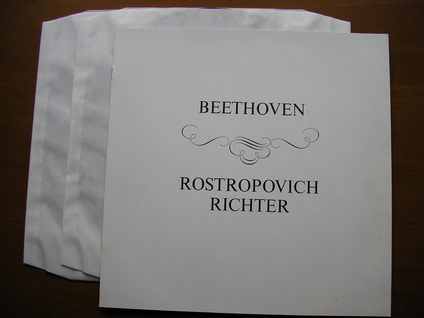 BEETHOVEN: COMPLETE SONATAS FOR CELLO & PIANO ROSTROPOVICH / RICHTER 2LP SAL 3453 / 4