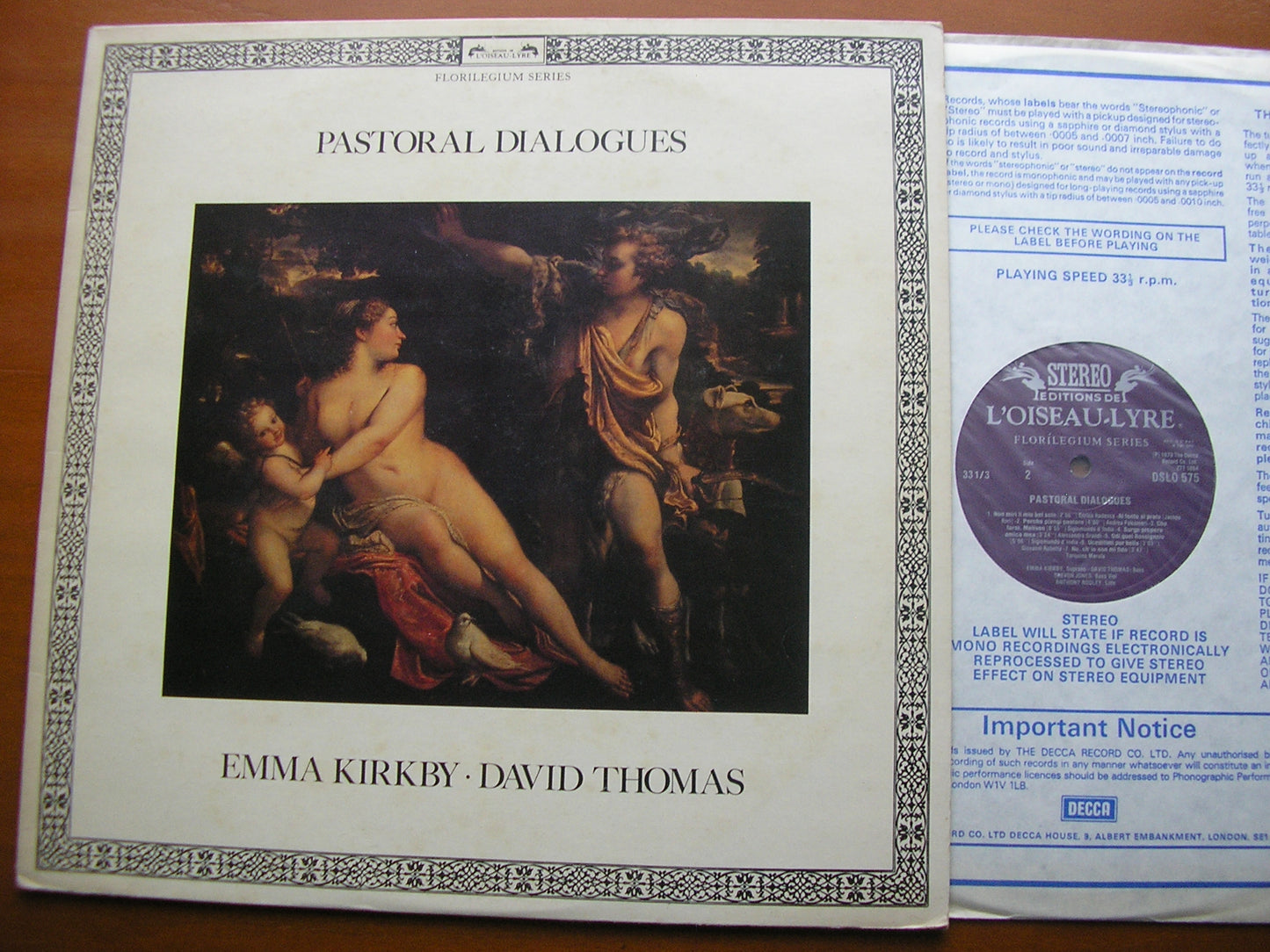PASTORAL DIALOGUES: LAWES / DOWLAND / PERI / GRANDI / JONES / MERULA KIRKBY / THOMAS / ROOLEY DSLO 575