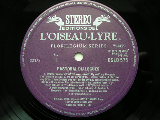 PASTORAL DIALOGUES: LAWES / DOWLAND / PERI / GRANDI / JONES / MERULA        KIRKBY / THOMAS / ROOLEY   DSLO 575