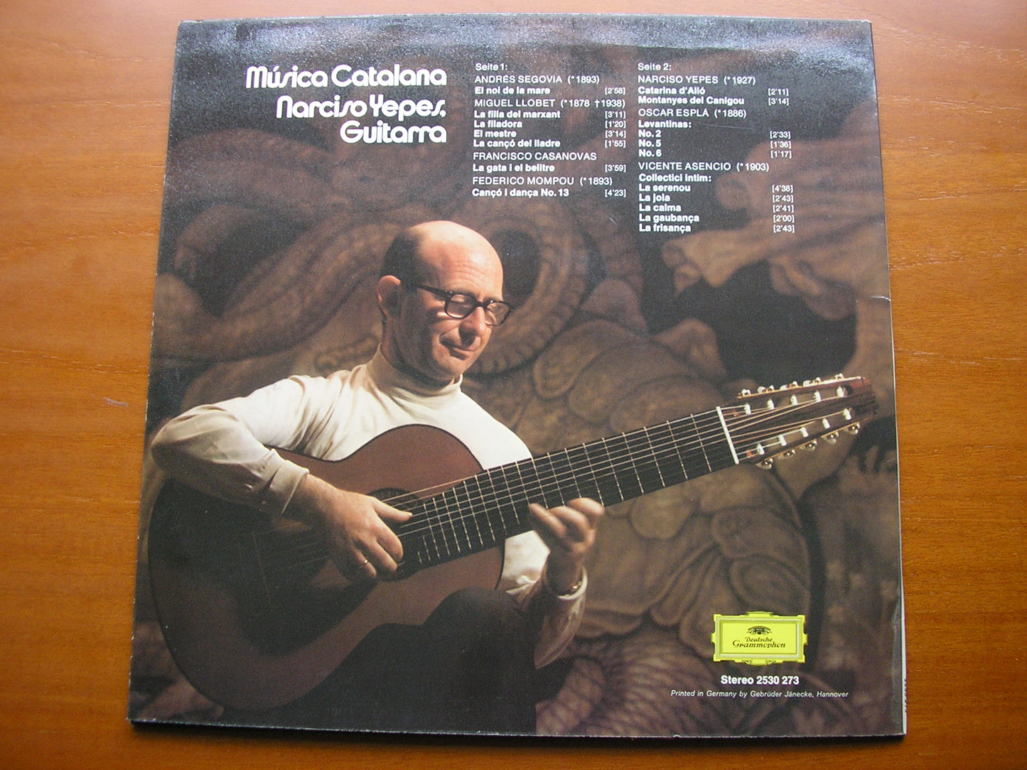 MUSICA CATALANA: SEGOVIA / LLOBET / CASANOVAS / YEPES / ASENCIO / ESPLA / MOMPOU NARCISO YEPES 2530 273