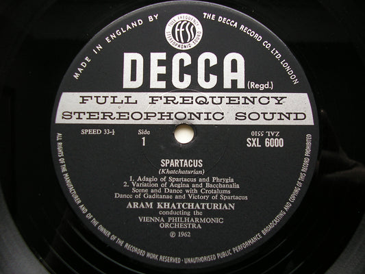 SXL 6000 KHACHATURIAN: SPARTACUS / GAYANEH KHACHATURIAN / VIENNA PHILHARMONIC ED3