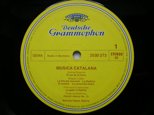 MUSICA CATALANA: SEGOVIA / LLOBET / CASANOVAS / YEPES / ASENCIO / ESPLA / MOMPOU NARCISO YEPES 2530 273