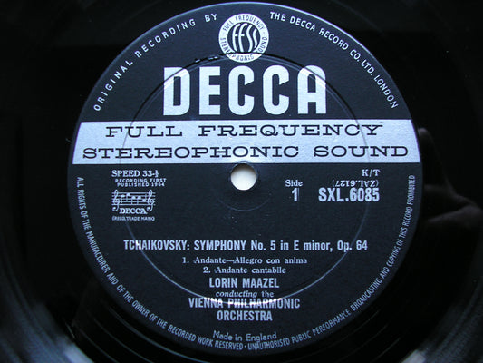 SXL 6085 TCHAIKOVSKY: SYMPHONY No. 5 MAAZEL / VIENNA PHILHARMONIC ED1