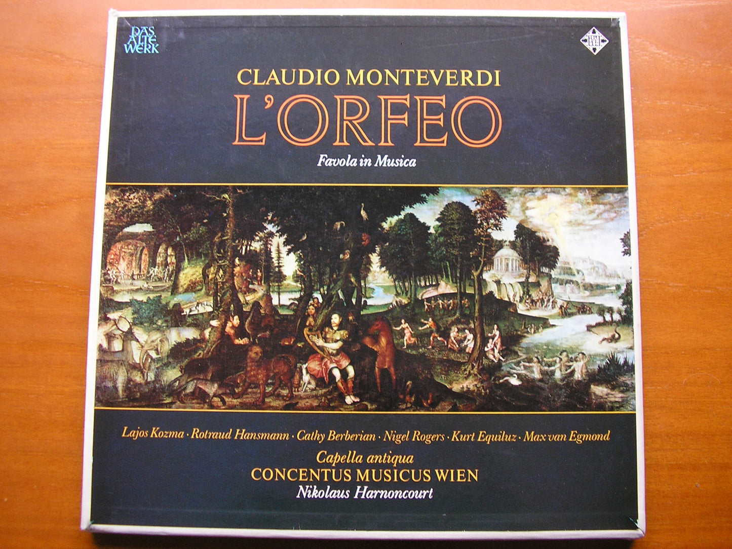 MONTEVERDI: ORFEO      SOLOISTS / CONCENTUS MUSICUS WIEN / HARNONCOURT    3LP     SKH 21/1-3